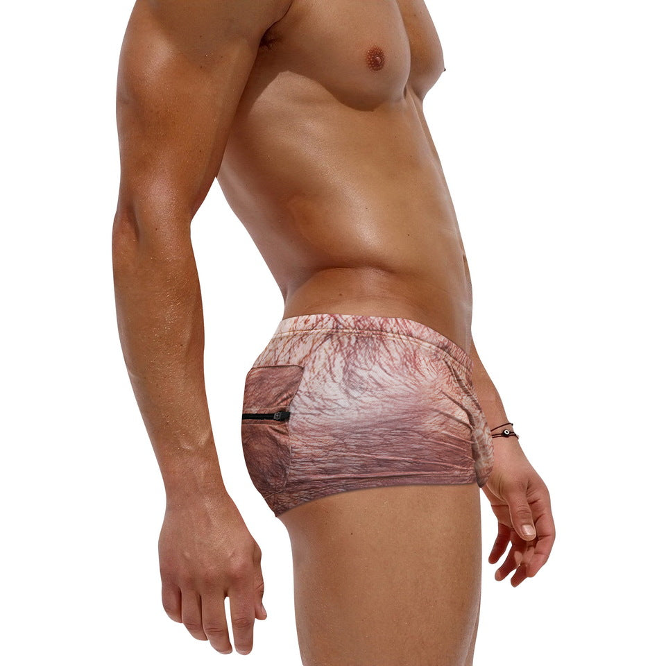 Mens Printed Quick Drying Surf  Stretch Swim Trunks