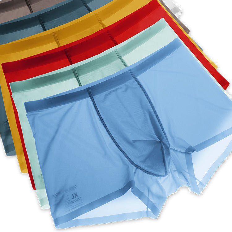 Men's Ultra-thin Soft Ice Silk Trunks