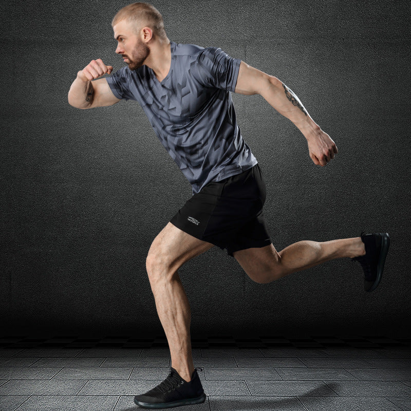 Mens Quick-drying Breathable Short Sleeve T-shirt