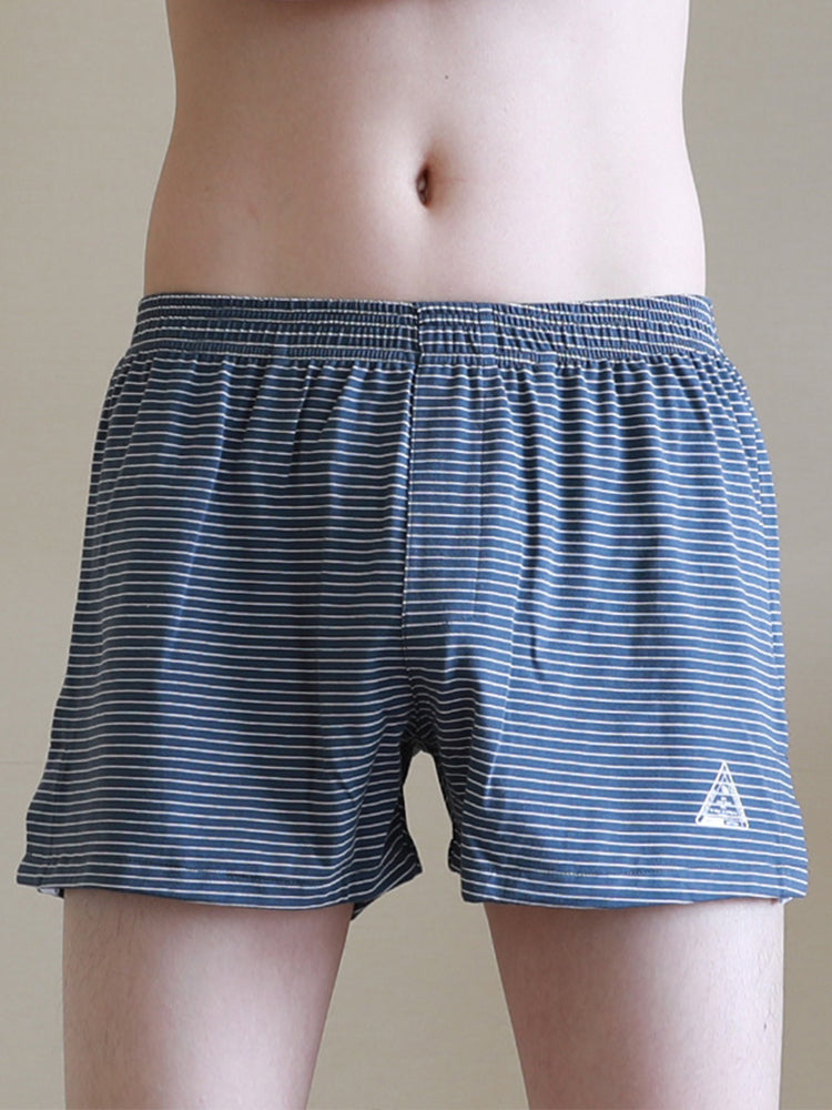 Men's Striped Thin Breathable Comfortable Trunks