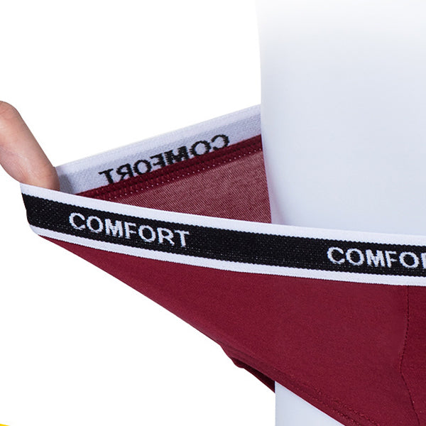 3 Pcs Modal Soft Breathable Solid Men's Briefs Set