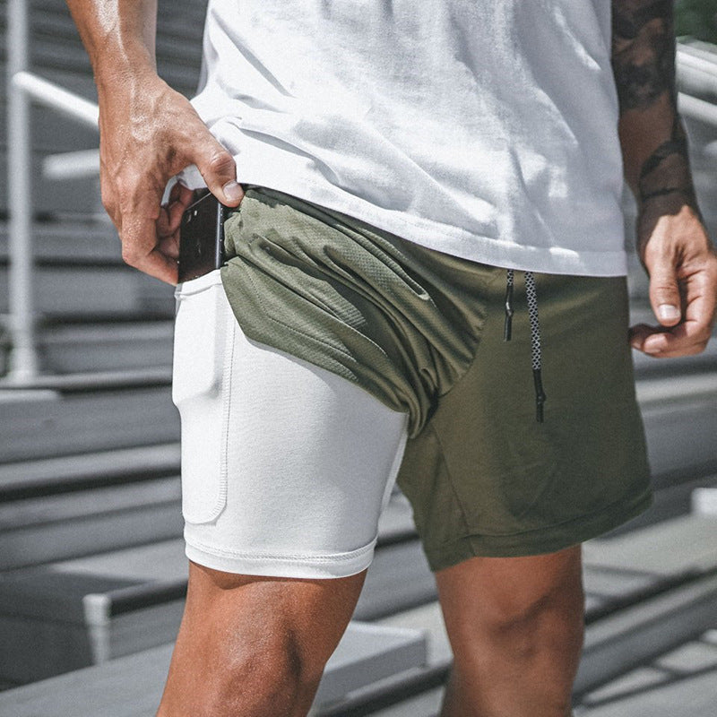 Mesh Quick-drying Sports Short With Phone Pocket