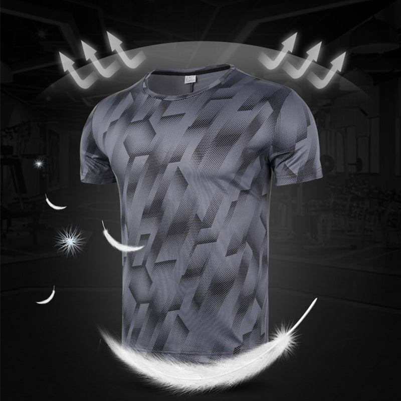 Mens Quick-drying Breathable Short Sleeve T-shirt