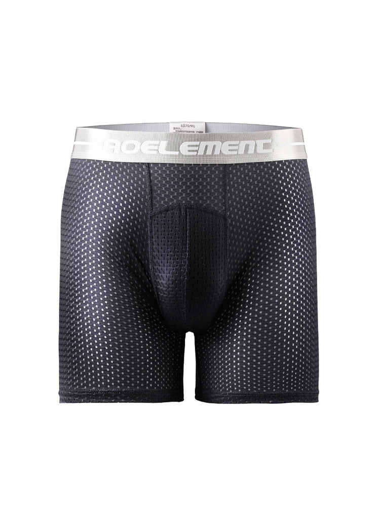 3 Pack Men's Ice Silk Breathable Boxers Briefs