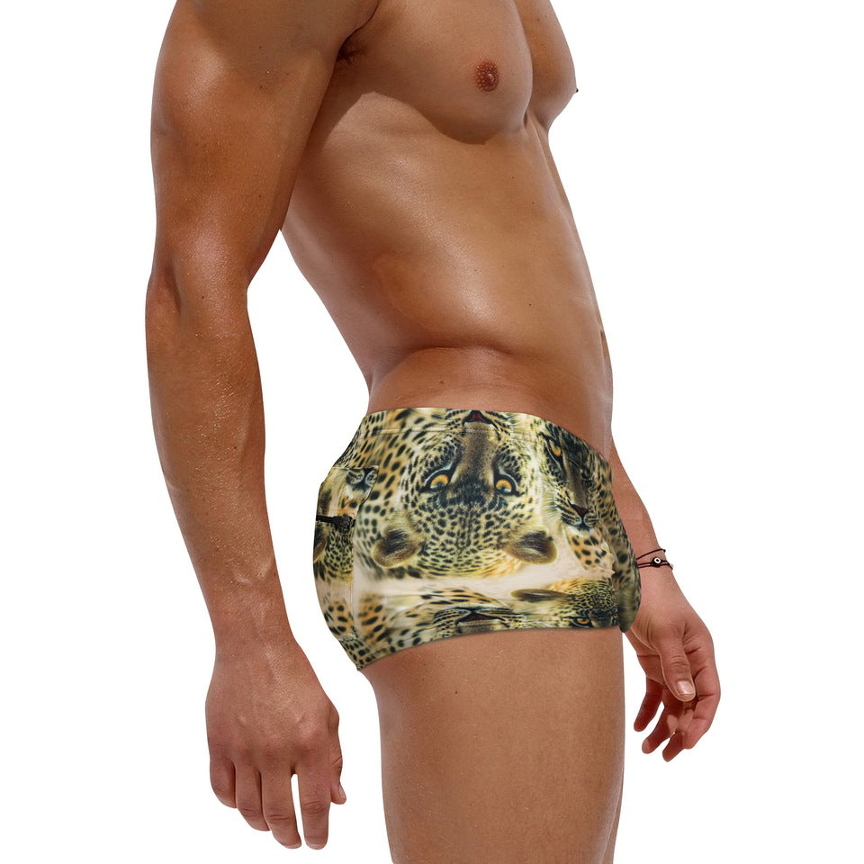Mens Printed Quick Drying Surf  Stretch Swim Trunks