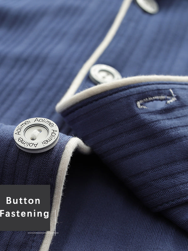 Men's Cotton Knit Classic Pajamas Set