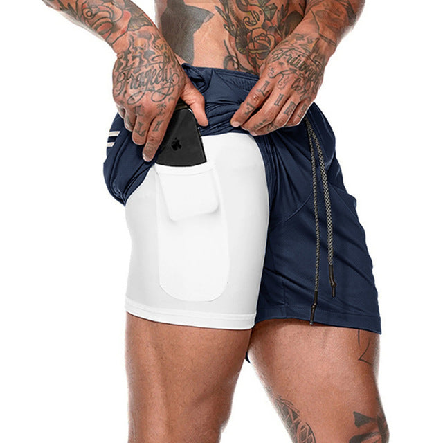 Mesh Quick-drying Sports Short With Phone Pocket