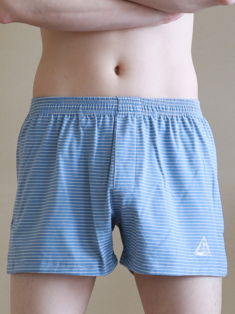 Men's Striped Thin Breathable Comfortable Trunks