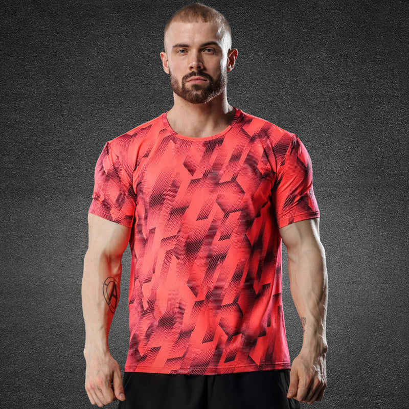 Mens Quick-drying Breathable Short Sleeve T-shirt