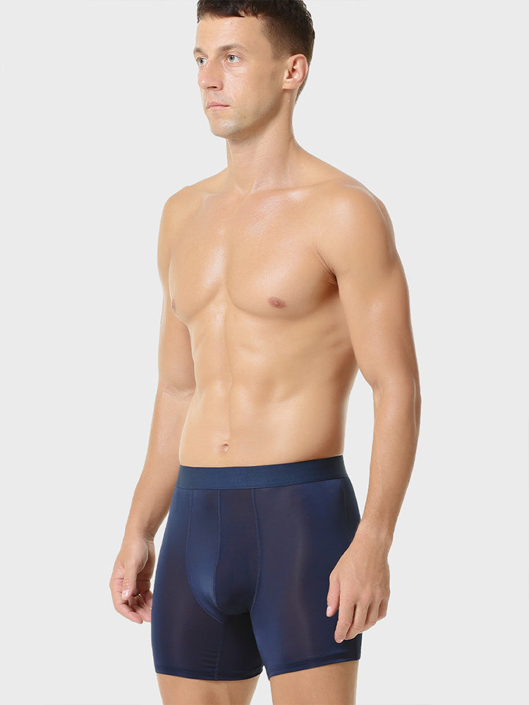 3 Pcs Ice Silk Breathable Sports Boxers Briefs
