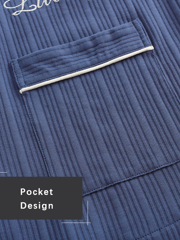 Men's Cotton Knit Classic Pajamas Set