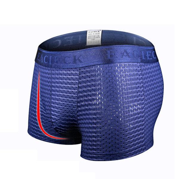 3Pcs Men's Mesh Thin Ice Silk Underwear