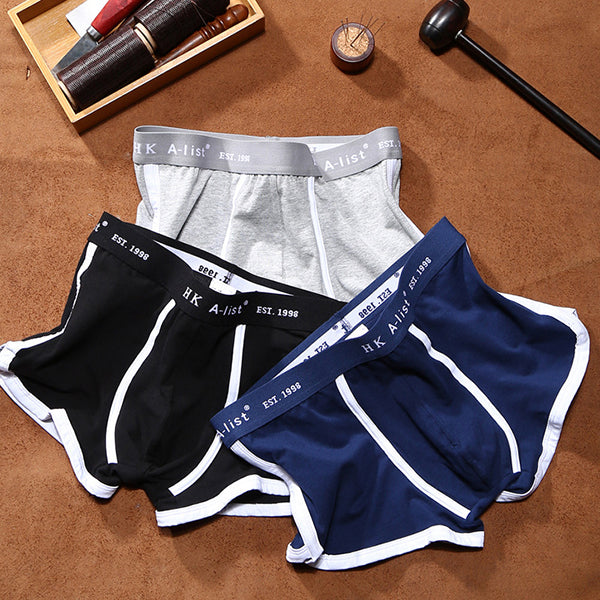 Men's Cotton Mid-waist Boxer Briefs