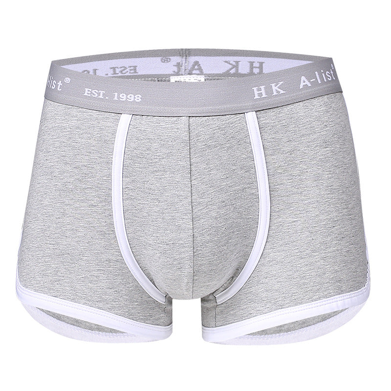 Men's Cotton Mid-waist Boxer Briefs