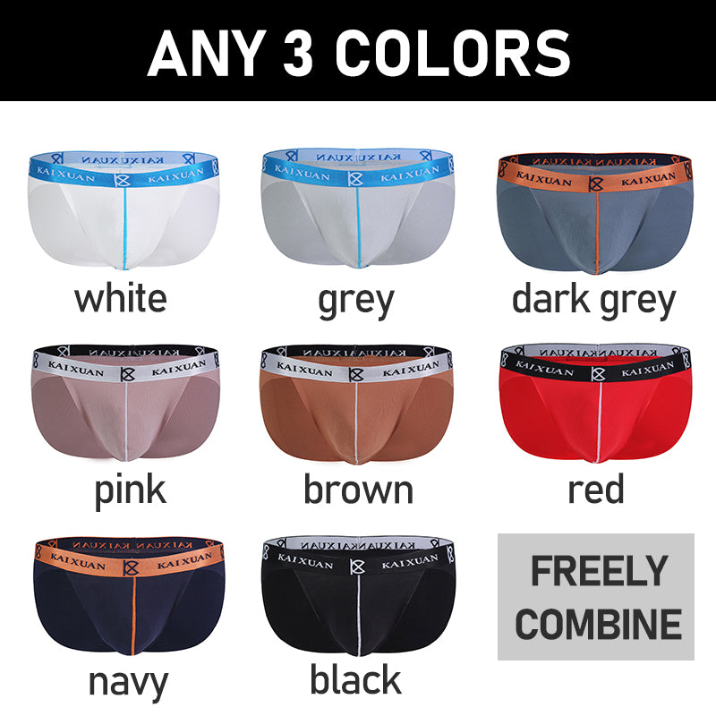 3 Pack Cool Modal Trackless Support Pouch Briefs