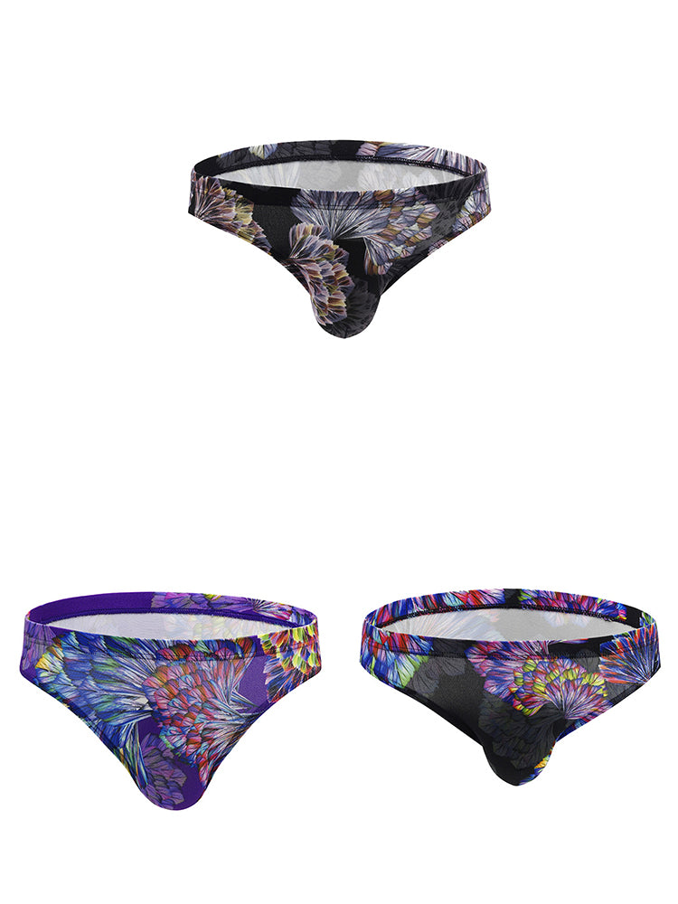 3 Pack Men's Printing U Convex Pouch Pouch Briefs