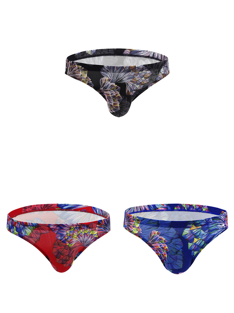3 Pack Men's Printing U Convex Pouch Pouch Briefs