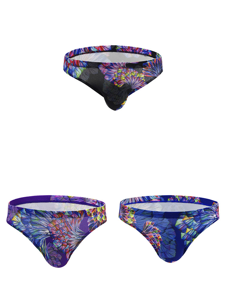 3 Pack Men's Printing U Convex Pouch Pouch Briefs