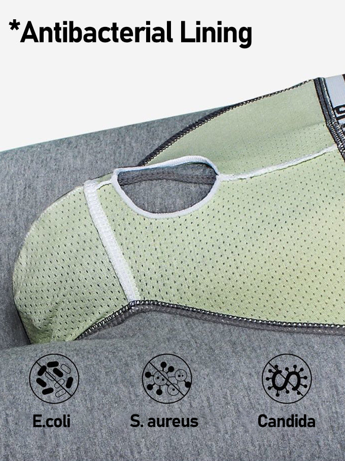 Dual Pouch Men's Long Legs Sports Boxer Briefs