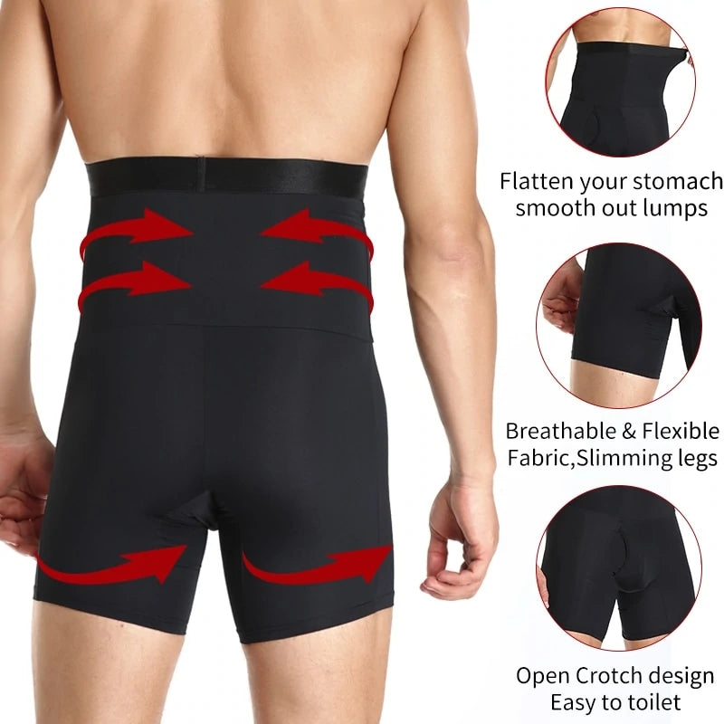 Mens Separated Pouch Butt Lift Shapewear Boxers