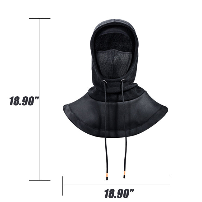 Men's Winter Windproof Fleece Mask Motorcycle Thermal Cap