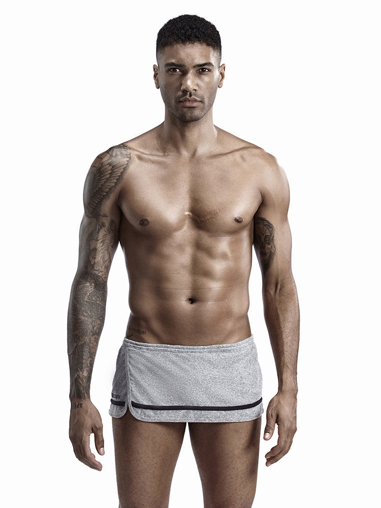 Leisure Side Slit Shorts With Inner Support Pouch