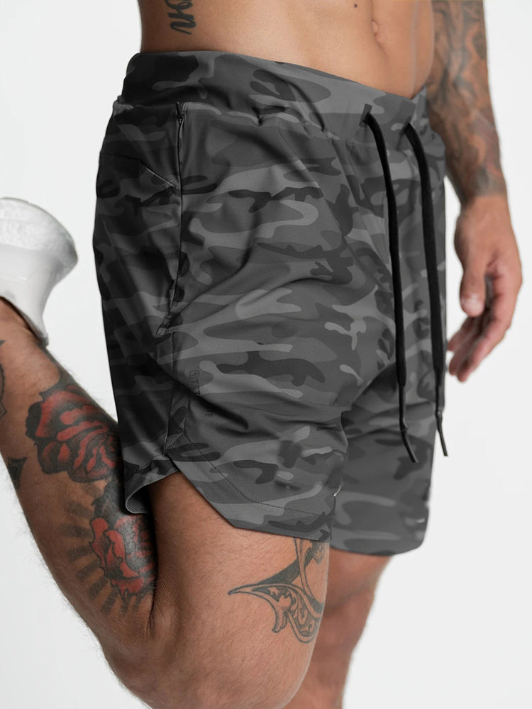 Men's Drawstring Workout Running Shorts