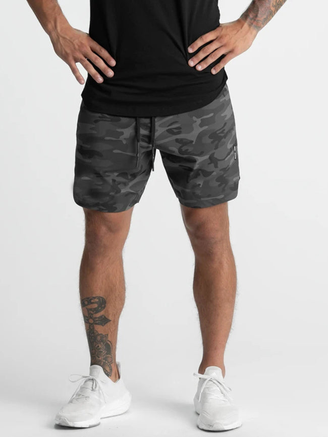 Men's Drawstring Workout Running Shorts