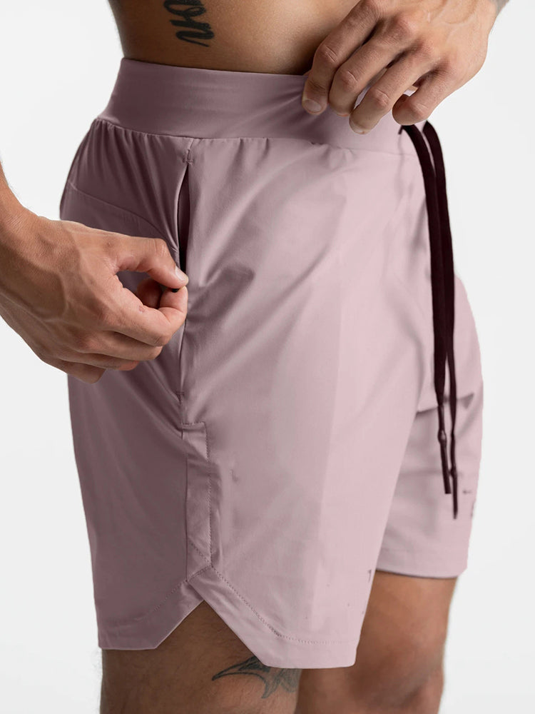 Men's Drawstring Workout Running Shorts