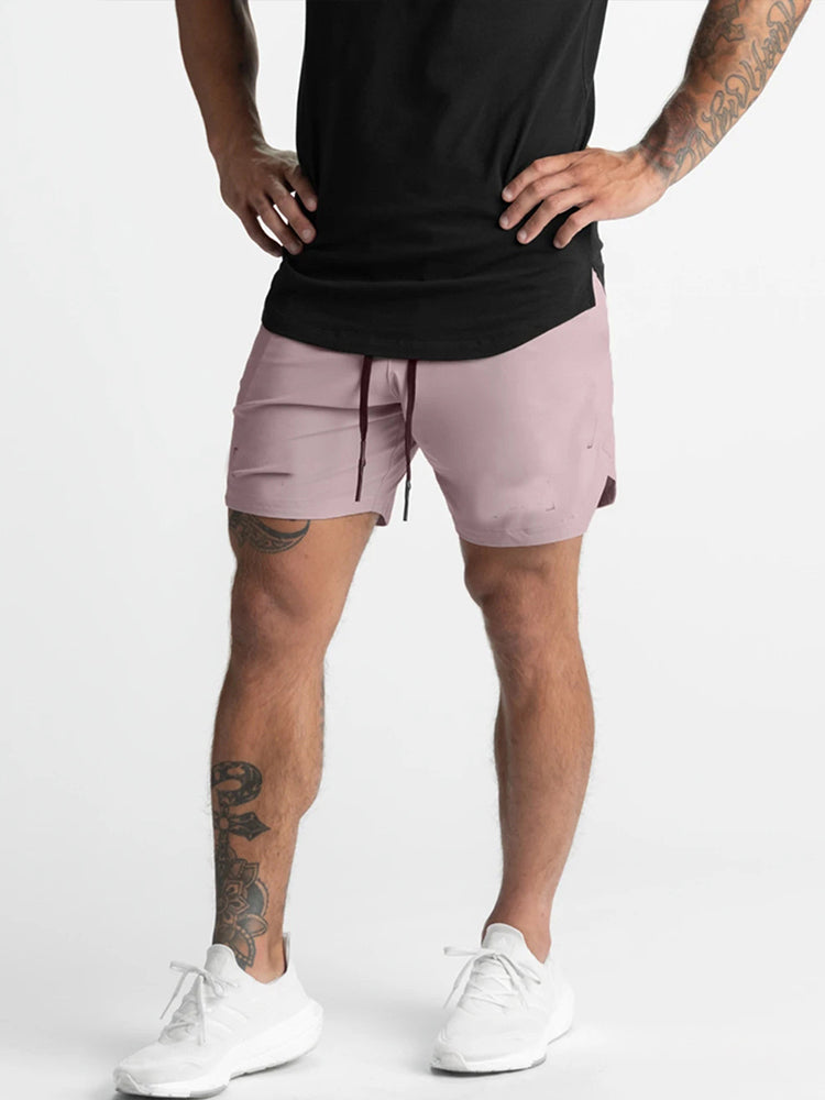 Men's Drawstring Workout Running Shorts