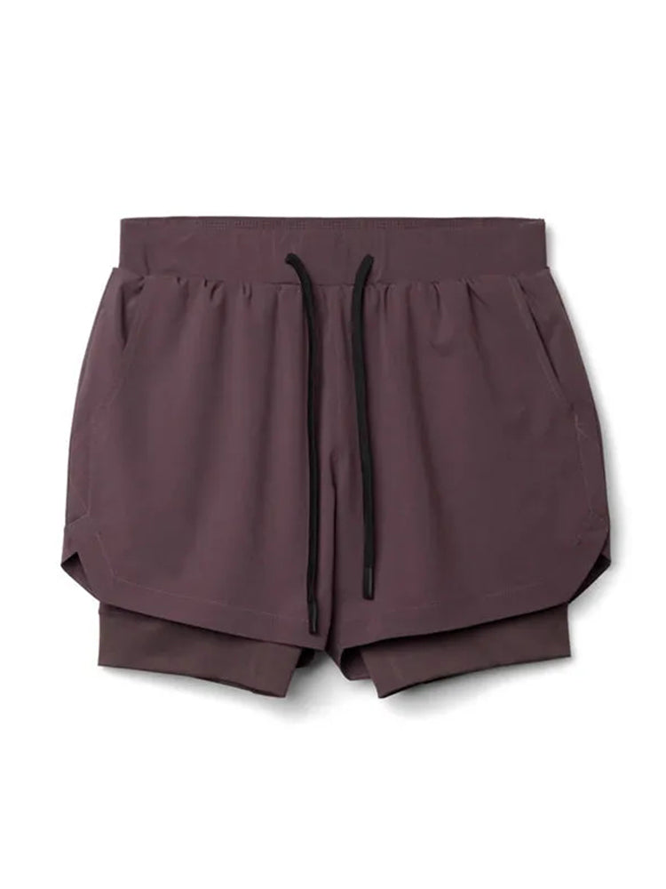 Men's Quick Dry Athletic Shorts With Phone Pockets