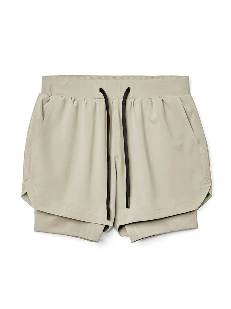 Men's Quick Dry Athletic Shorts With Phone Pockets