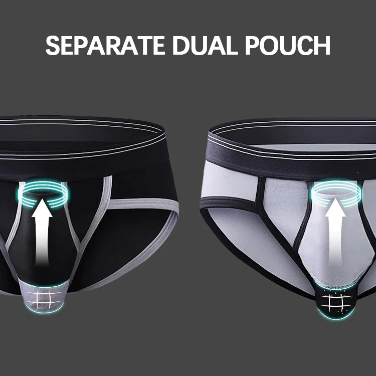 Ball Upward Separate Pouches Men's Briefs