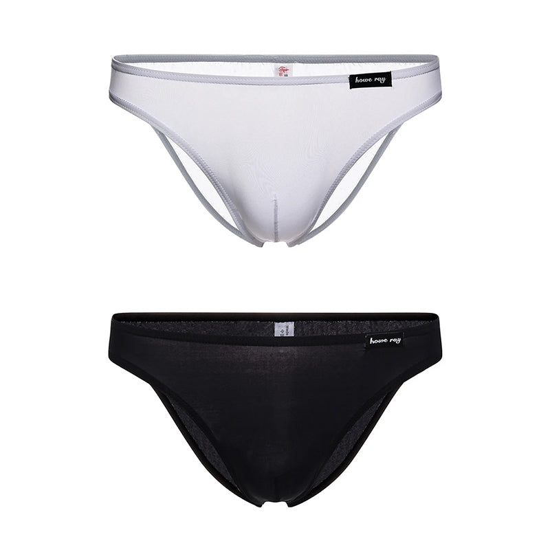 2-Pack Men's Ultra-thin Ice Silk Briefs