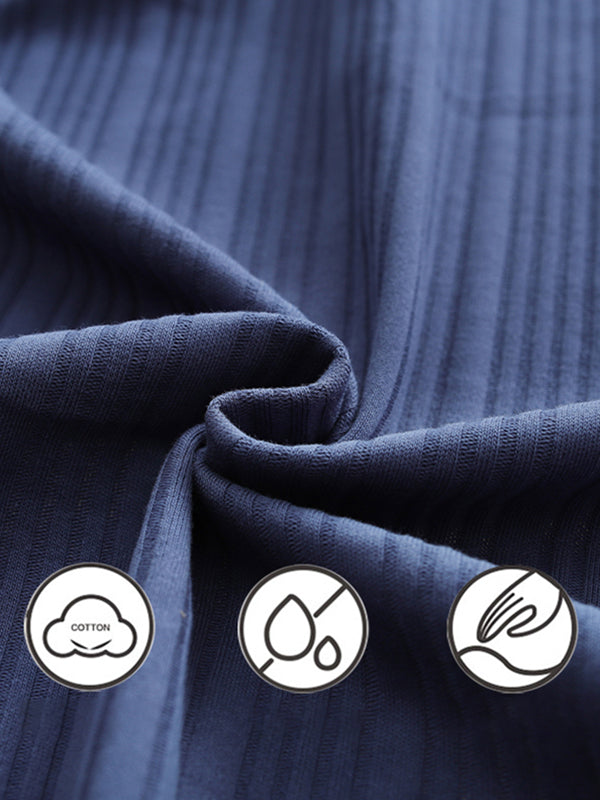 Men's Cotton Knit Classic Pajamas Set