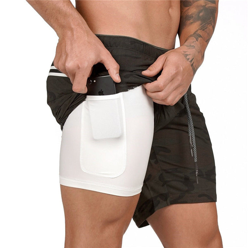 Mesh Quick-drying Sports Short With Phone Pocket