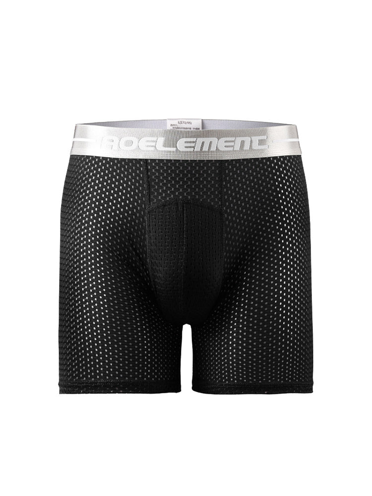3 Pack Men's Ice Silk Breathable Boxers Briefs