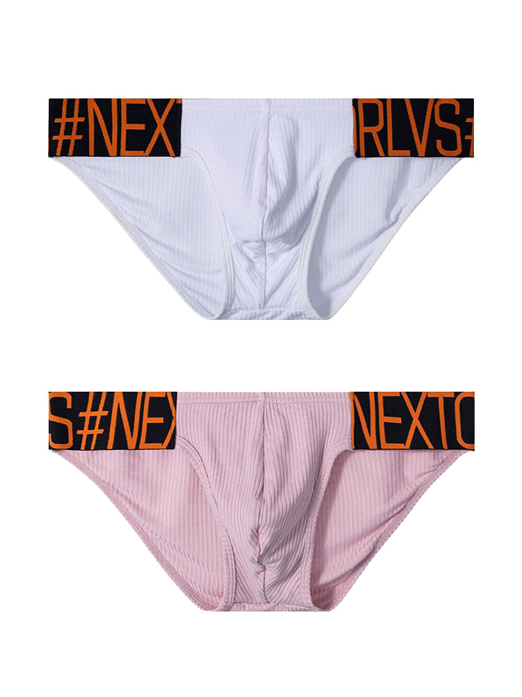 2 Pack Men’s Wide Waistband Big Pouch Briefs