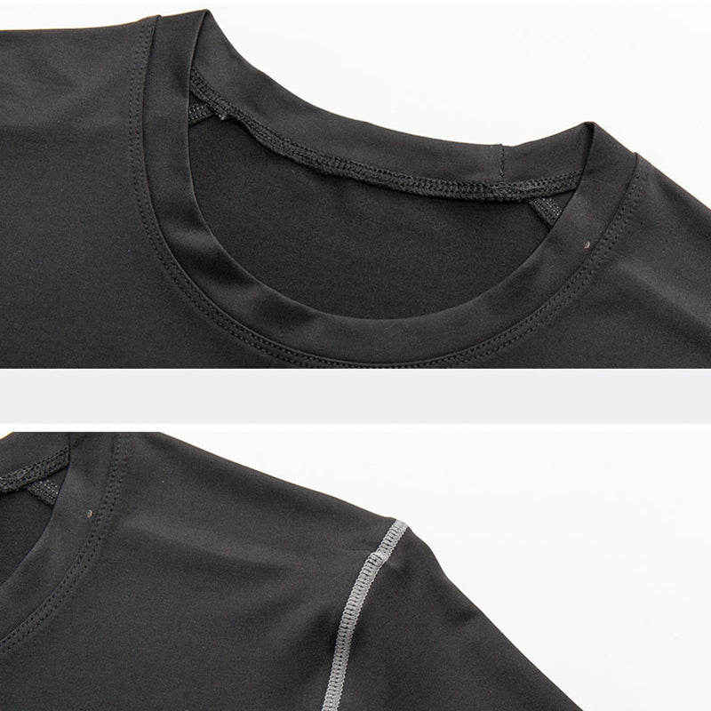 Men's Short-sleeved Tights Fitness Quick-drying Breathable T-shirt