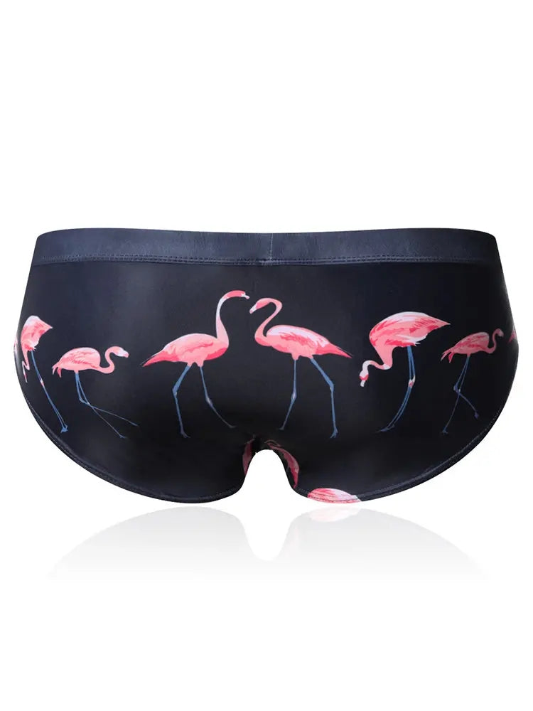 Men's Printed Low Rise Swim Briefs