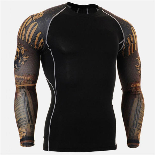 Mens Breathable Sport Long Sleeve T-Shirt