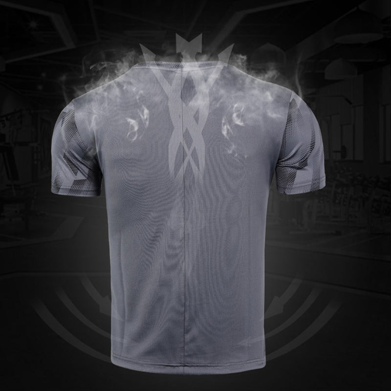 Mens Quick-drying Breathable Short Sleeve T-shirt