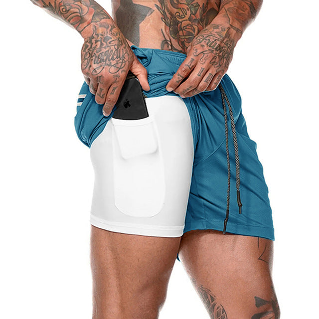 Mesh Quick-drying Sports Short With Phone Pocket