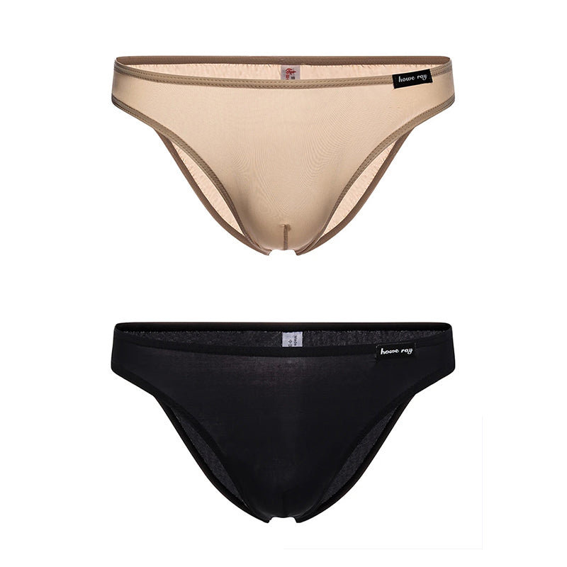2-Pack Men's Ultra-thin Ice Silk Briefs