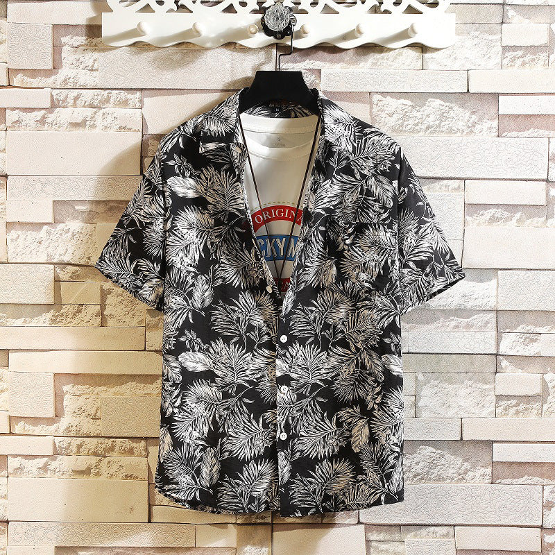 Men's Hawaii Casual Printed Summer Tropical Shirts Suits