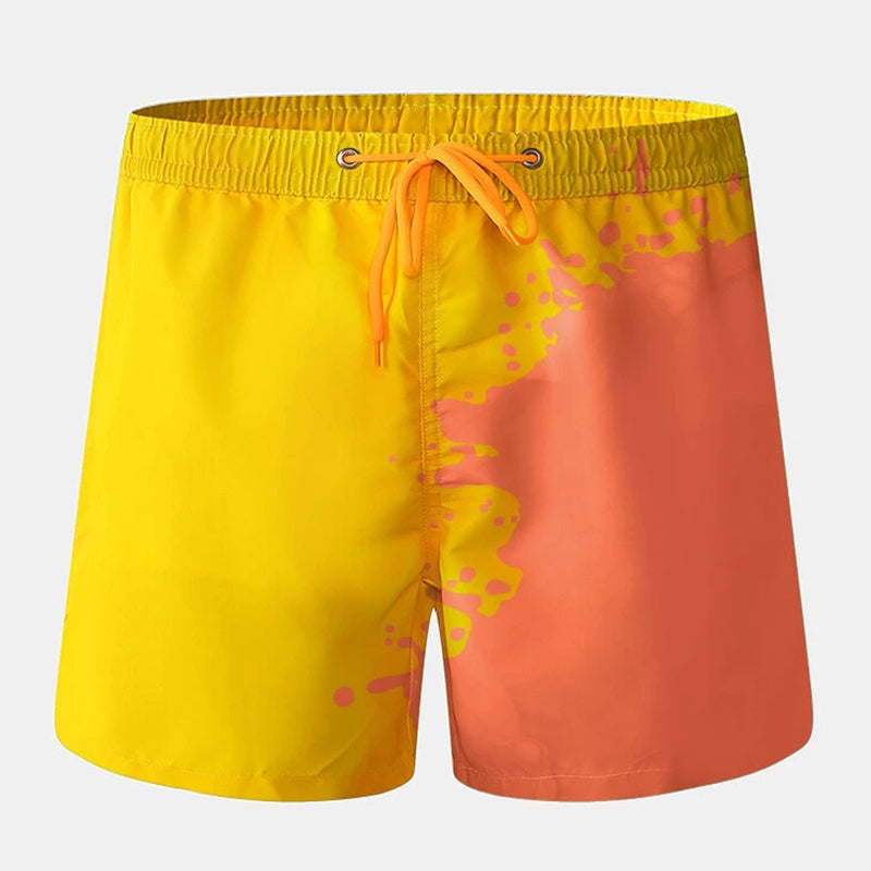 Men Color Changing Heat Reactive Board Shorts