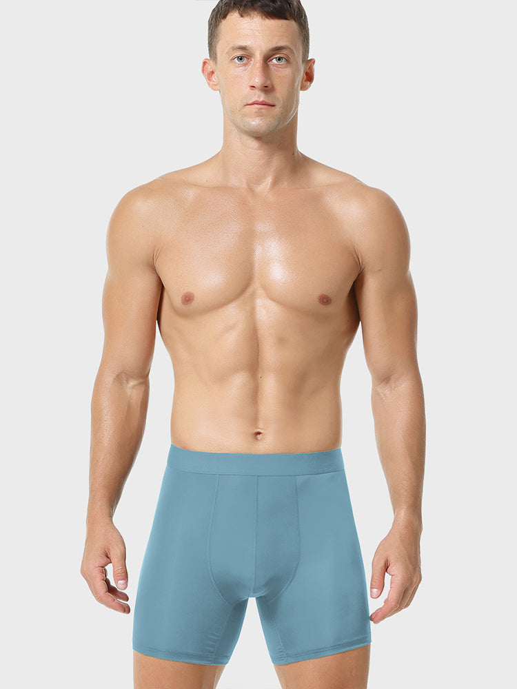 3 Pcs Ice Silk Breathable Sports Boxers Briefs