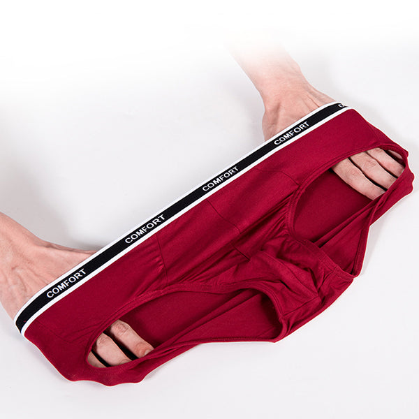 3 Pcs Modal Soft Breathable Solid Men's Briefs Set