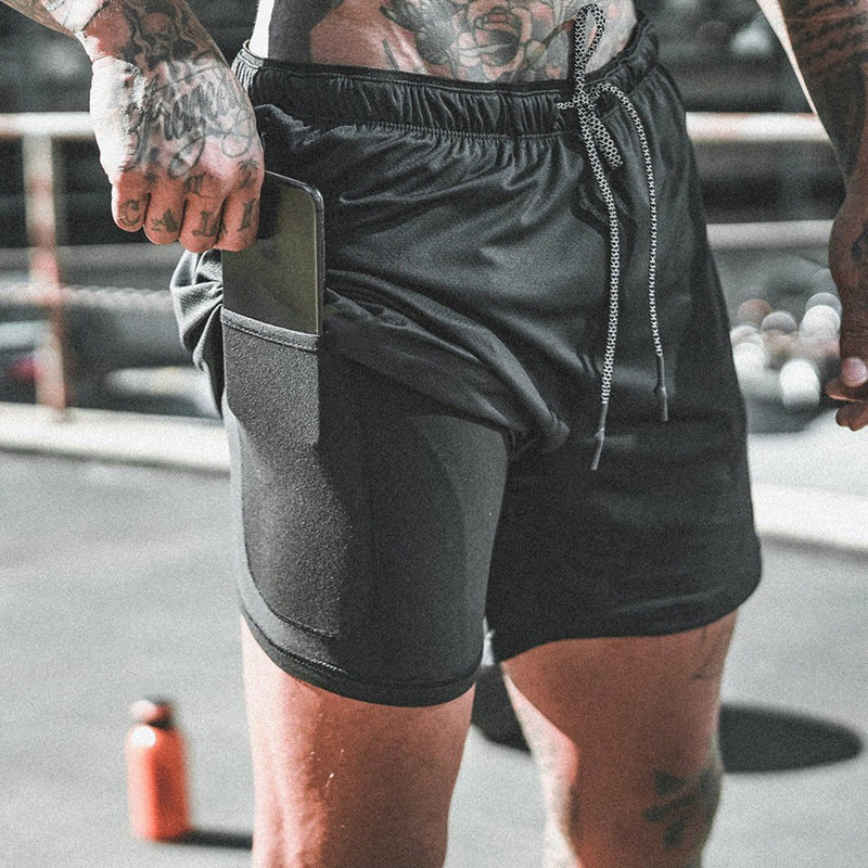 Mesh Quick-drying Sports Short With Phone Pocket