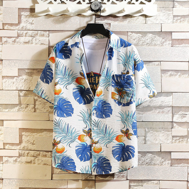 Men's Hawaii Casual Printed Summer Tropical Shirts Suits